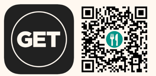 Use the QR Code to Order on the GET APP or in Person. Specials are posted weekly on the GET App